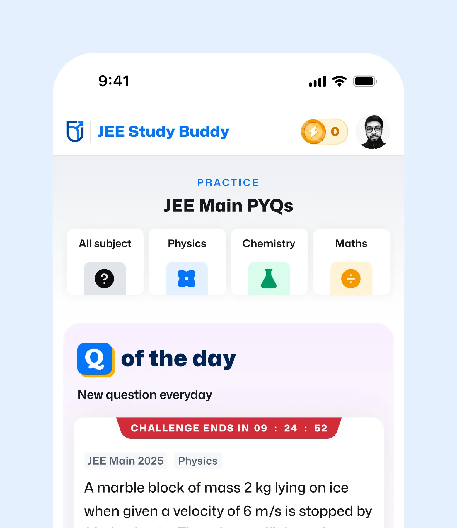 Newton School JEE Study Buddy mobile preview
